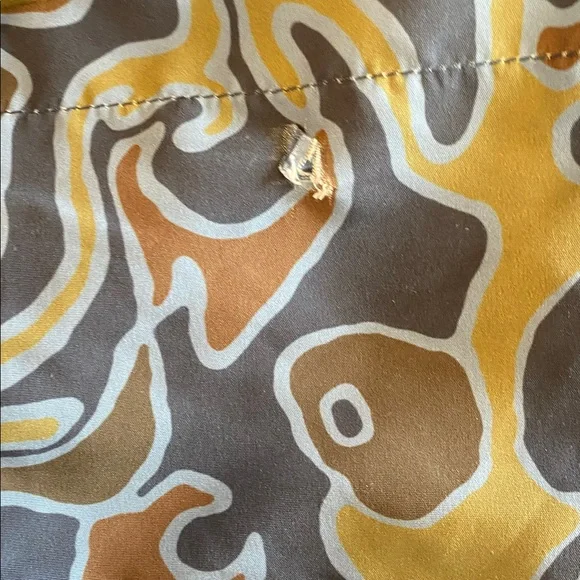 Todd Snyder Abstract Blue and Brown Swim Trunks Sz L.SEE PICTURES. Box23